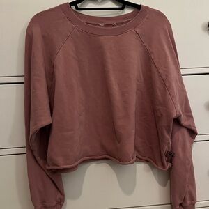 Joylab cropped pink crew neck hoodie